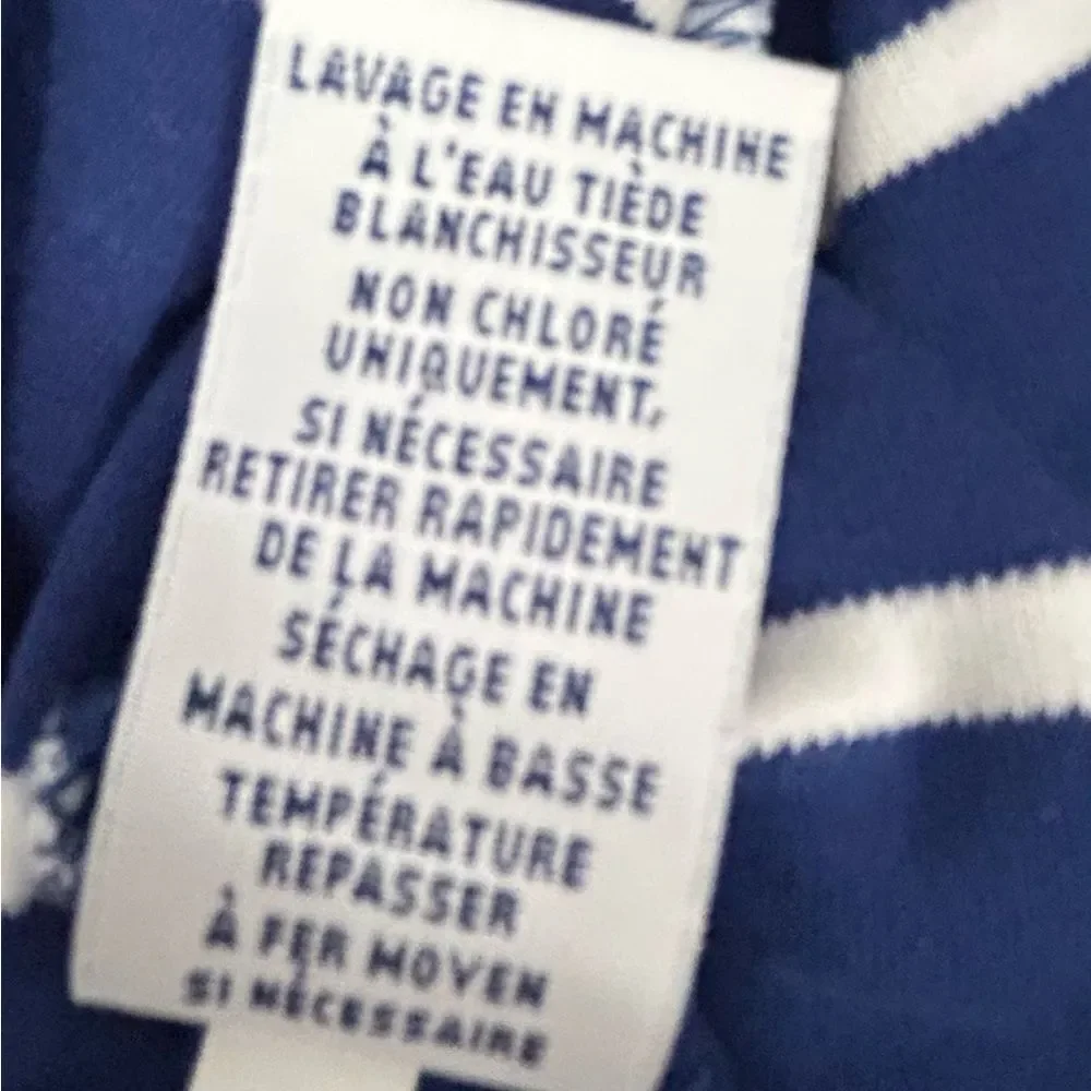 Ralph Lauren Blue and White Striped Polo Shirt